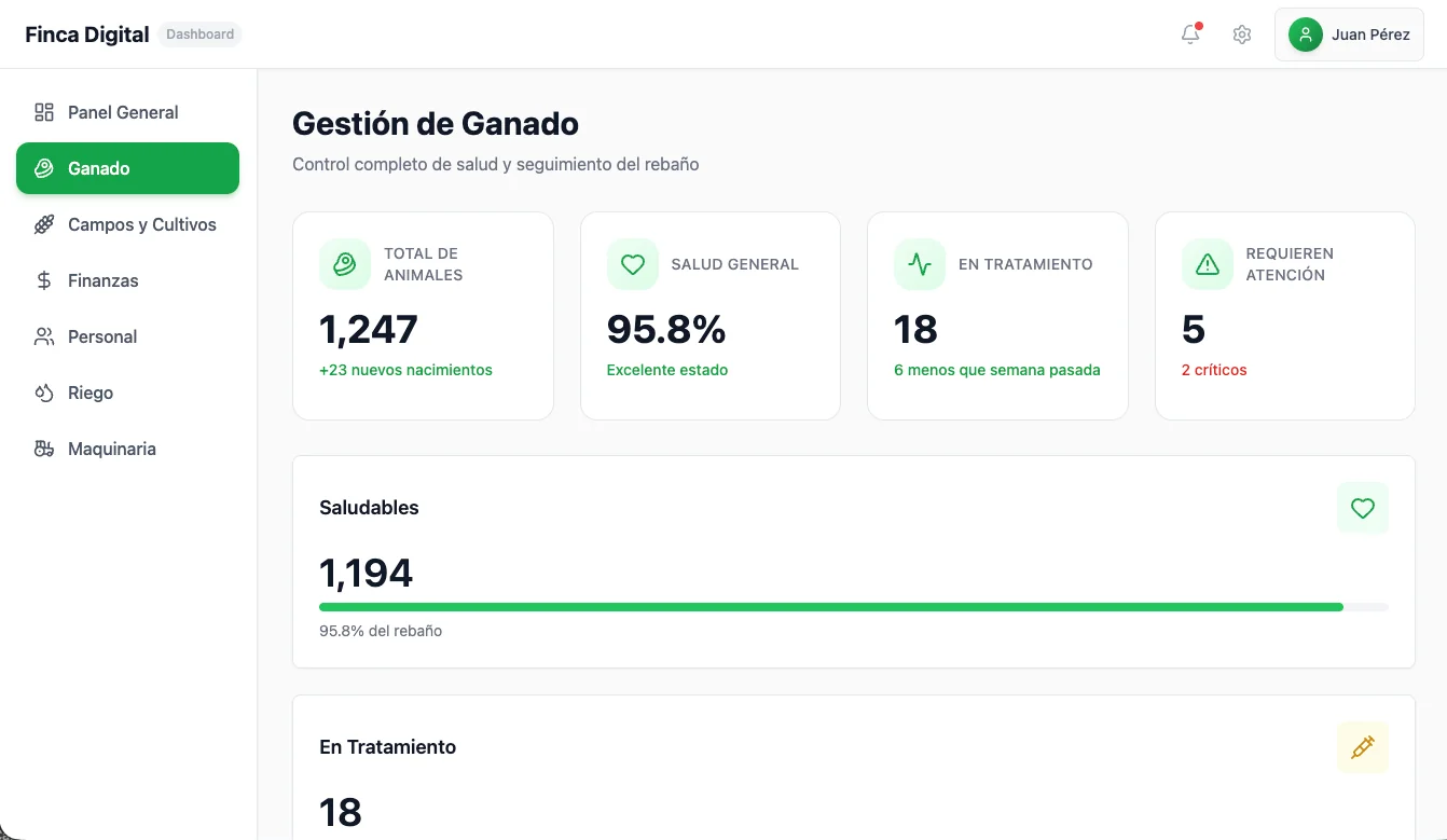 Cattle Management Dashboard
